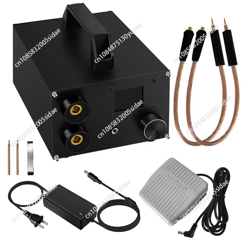 250 Gears Spots Welding Machine Double Capacitors Energy Storage Dual-pulse Welding 0.3mm Nickel Sheet 18650 Battery Spot Welder