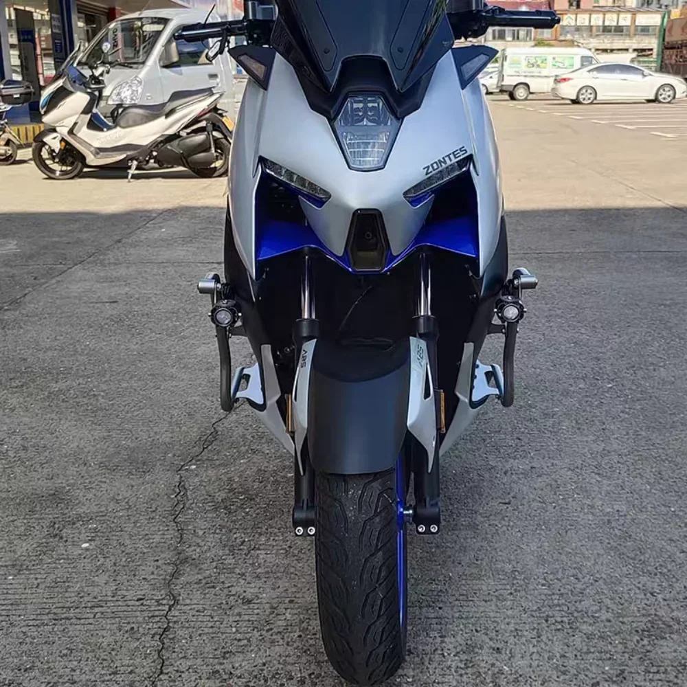 ZONTES M350 350M 스테인레스 스틸 범퍼 가드 스포트라이트 브래킷 310M 수정 된 두꺼운 범퍼의 새로운 기능