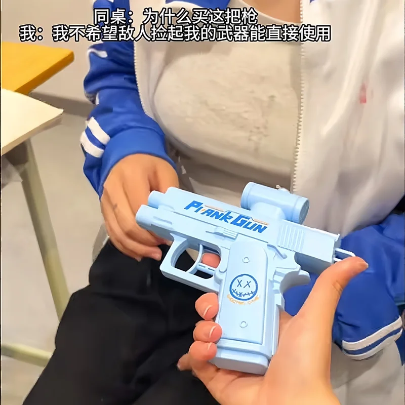 Pistolet à eau de farce, pistolet à eau bidirectionnel de farce – Spray auto-sousant avant et arrière, cadeau de Gag hilarant et jouet fantaisie pour les fêtes, l'été