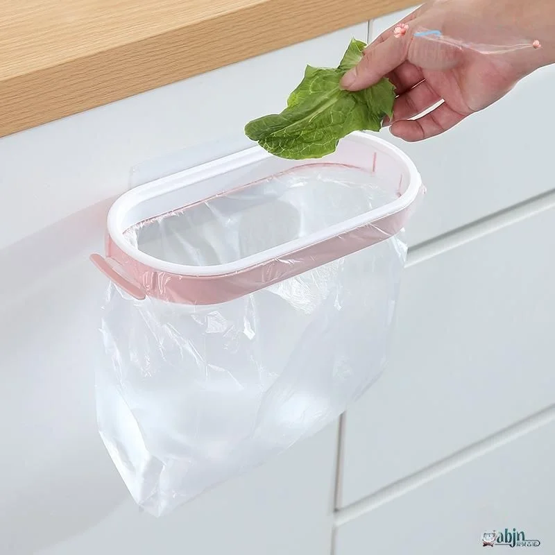 Suporte de Parede para Saco de Lixo de Cozinha, Organizador de Armário, Gancho para Lixeira, Utilitário Doméstico