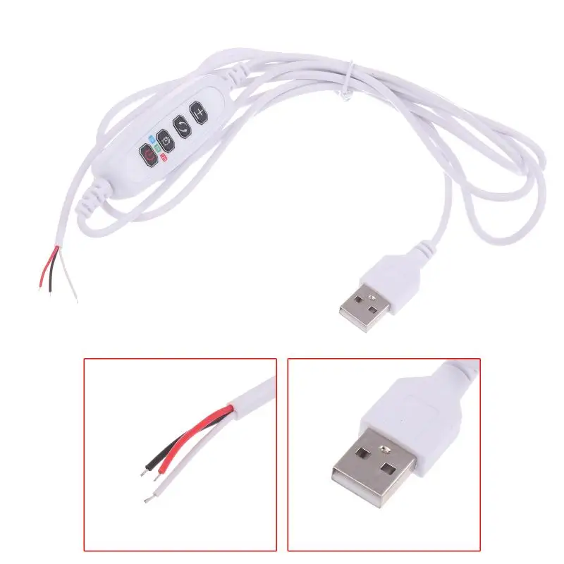 

1/3/5 шт. DC 5 В USB зажим для освещения растений, кабель управления синхронизацией, линия переключателя света для роста растений, прямая трансляция, заполняющий свет, провод управления