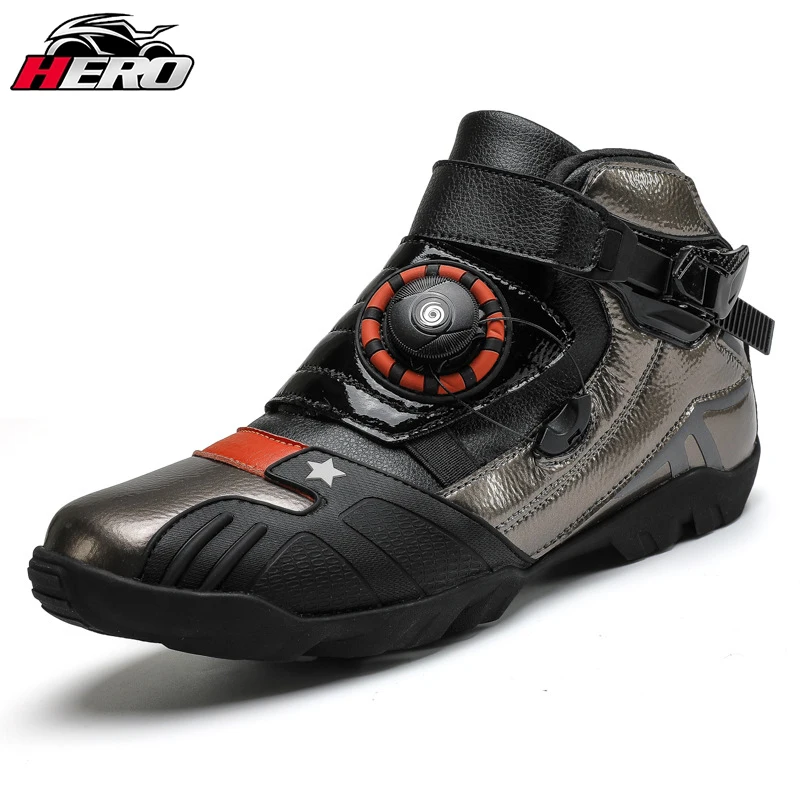 

New Motorbike Travel Boots Mountaineering Non-slip Wear-resistant Sports Shoes Road Commuter Motorbike Riding Boots