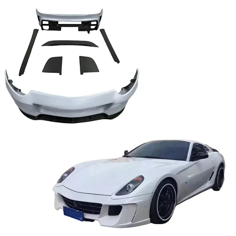 Applicable to Suitable ForFerrari 599GTB Upgrade To V-type Carbon Fiber Body Kit, Including Front Bumper and Rear Spoiler