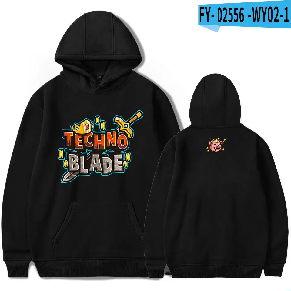 

Новые мужские и женские толстовки Technoblade Merch, модный дизайн, свитшот для мальчиков и девочек, повседневная одежда, мужские толстовки оверсайз