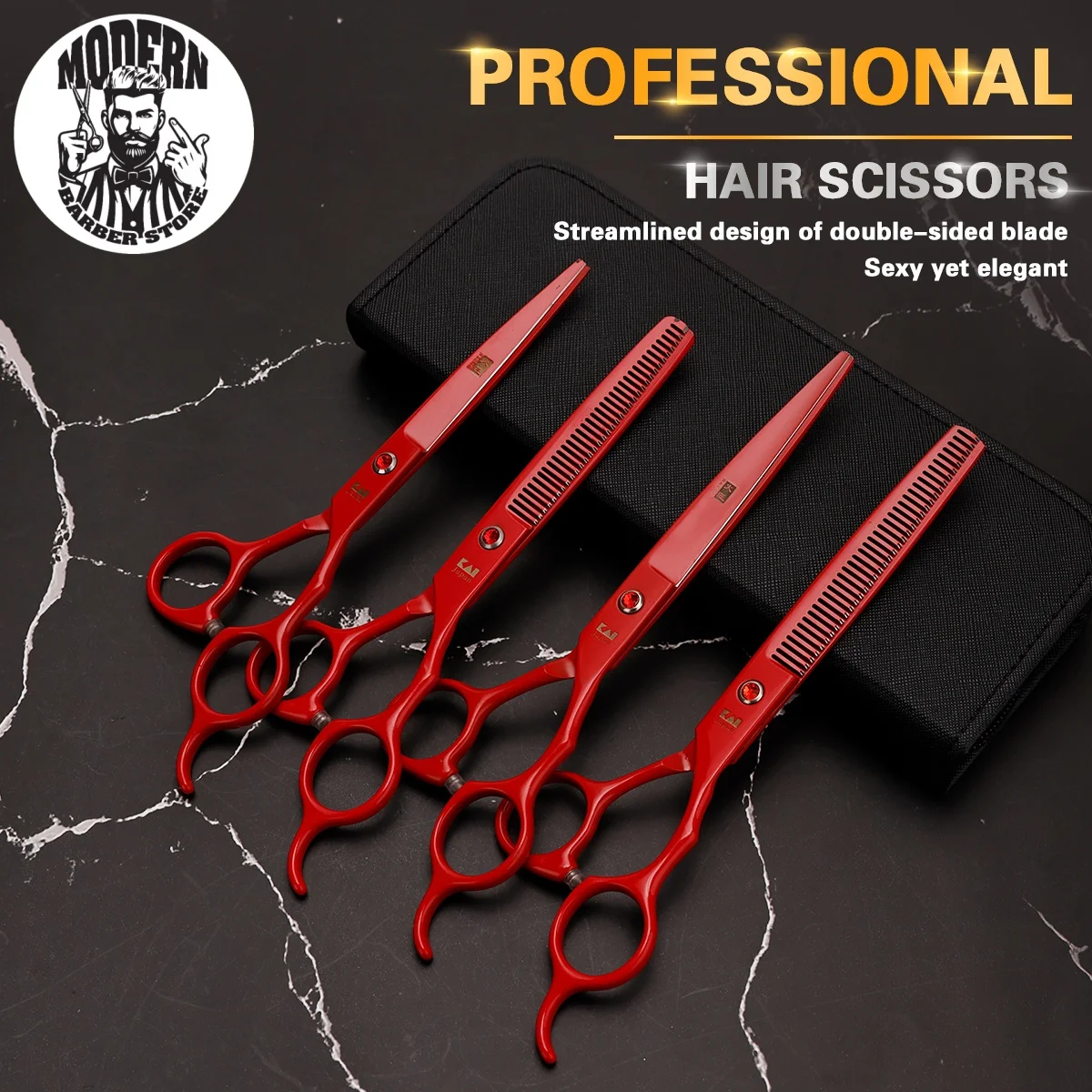 

Professional Hair Scissors 6.5And7 Inch Stainless Cutting Shears Thinning Scissors Beauty Scissors For Hairdresser Styling Tool