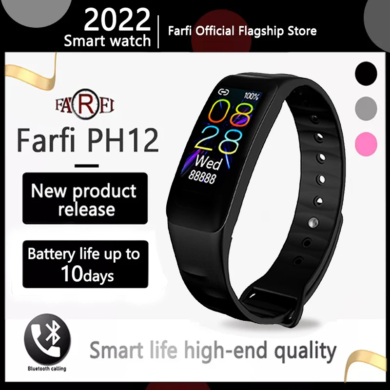 

Global Version Farfi Smart Bracelet One Touch Screen Bluetooth Smart Watch Heart Rate Fitness Traker Waterproof Smart Bracelet