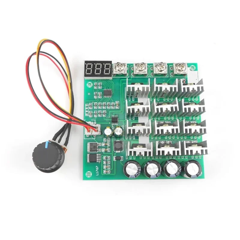 DCモーター速度コントローラー、ブラシ付き2線式ドライバー、タコメーターダイヤル、60a、12v、24v、36v