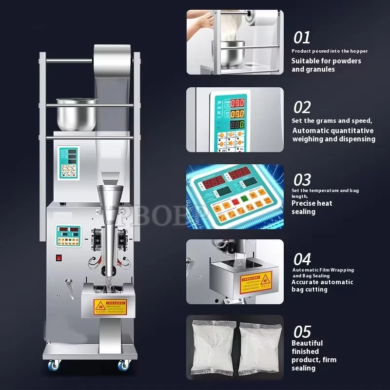 

Автоматическая упаковочная машина для фасовки кофе, молока, сахара, гранул и мелких порошков в пакеты-саше по заводской цене
