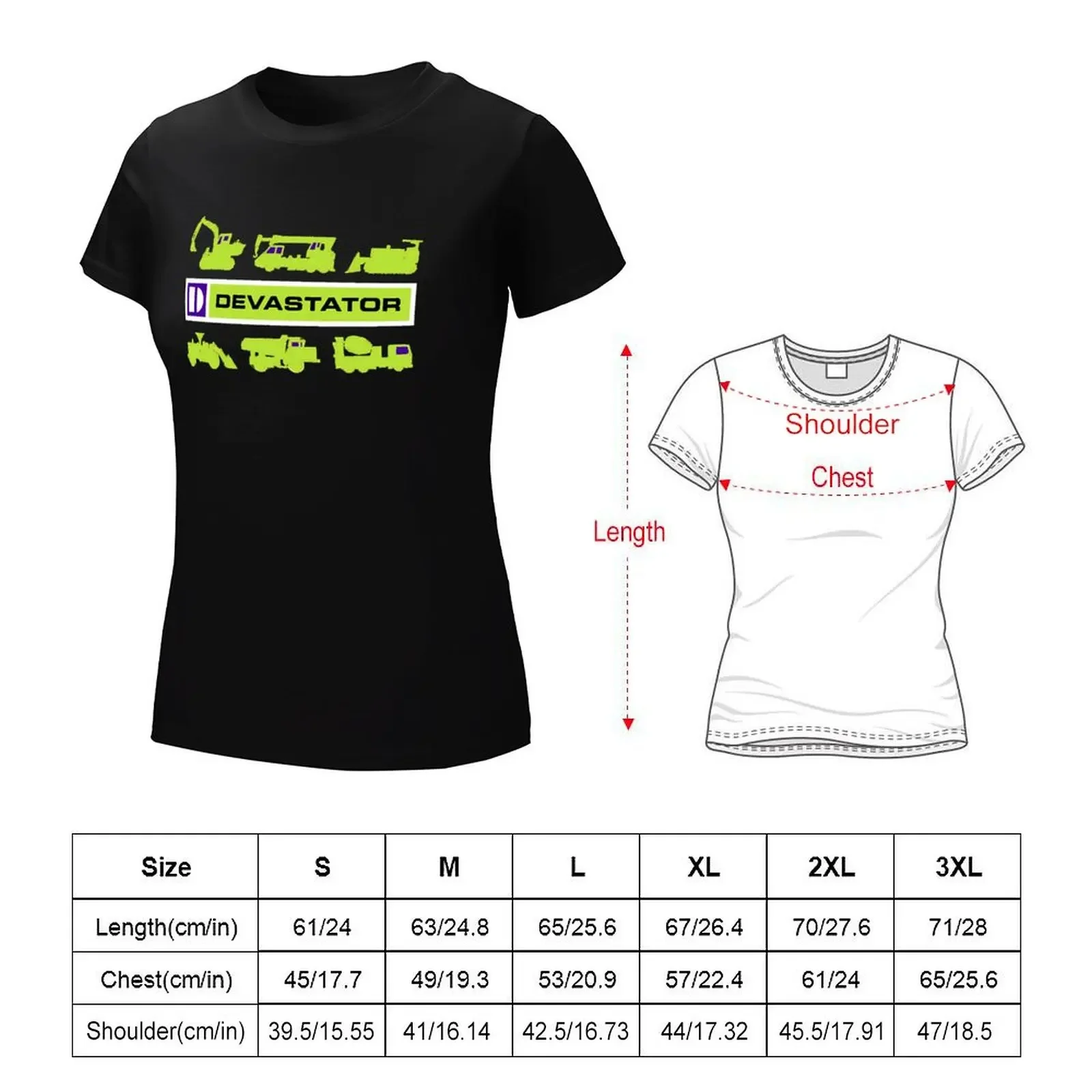 Devastator T-shirt kawaii clothes tops Female clothing plus size t shirts for Women loose fit