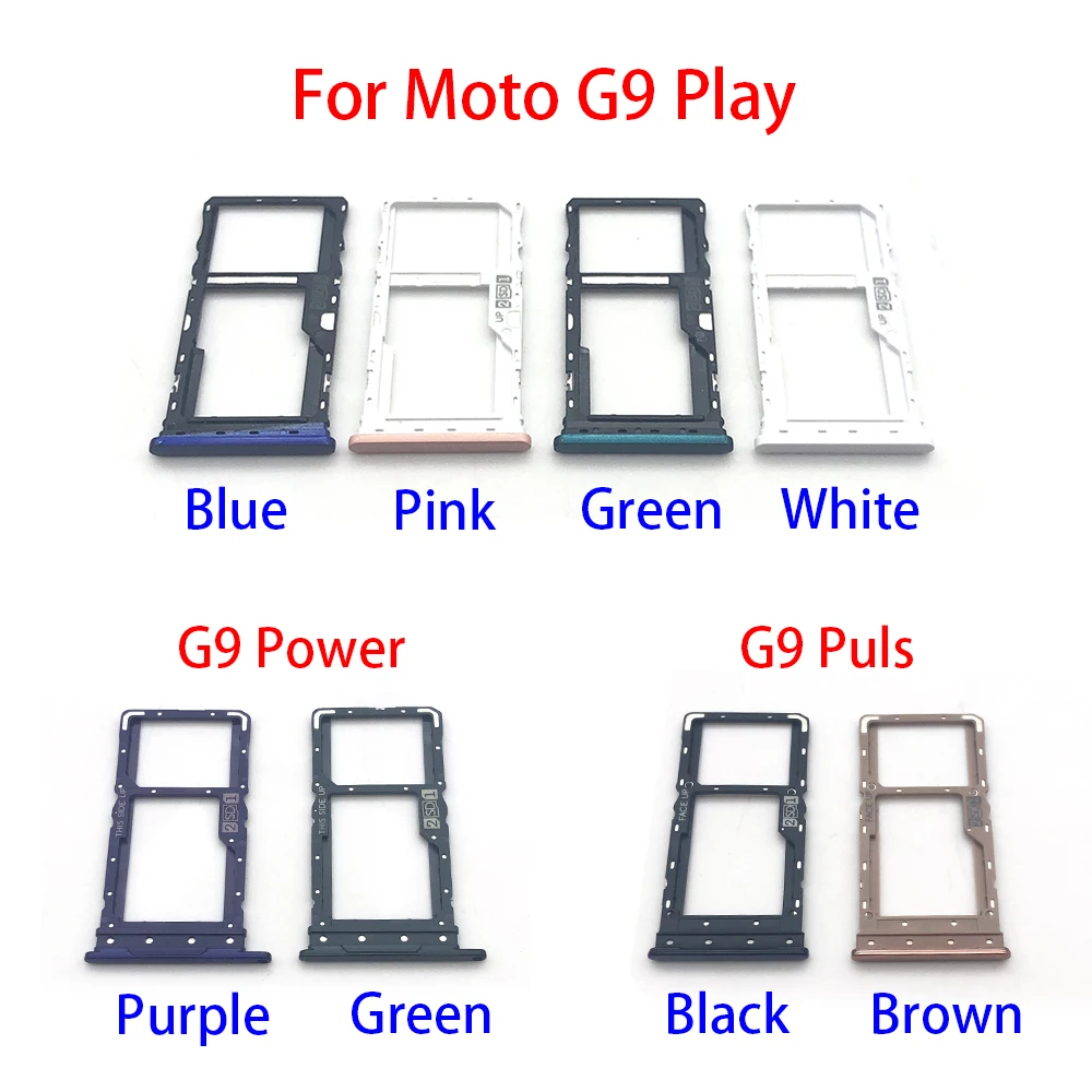 

SiM Tray For Moto G9 Play / G9 Plus / G9 Power SIM Card Slot SD Card Tray Holder Adapter