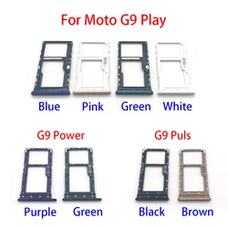 SiM Tray  For Moto G9 Play / G9 Plus / G9 Power SIM Card Slot SD Card Tray Holder Adapter