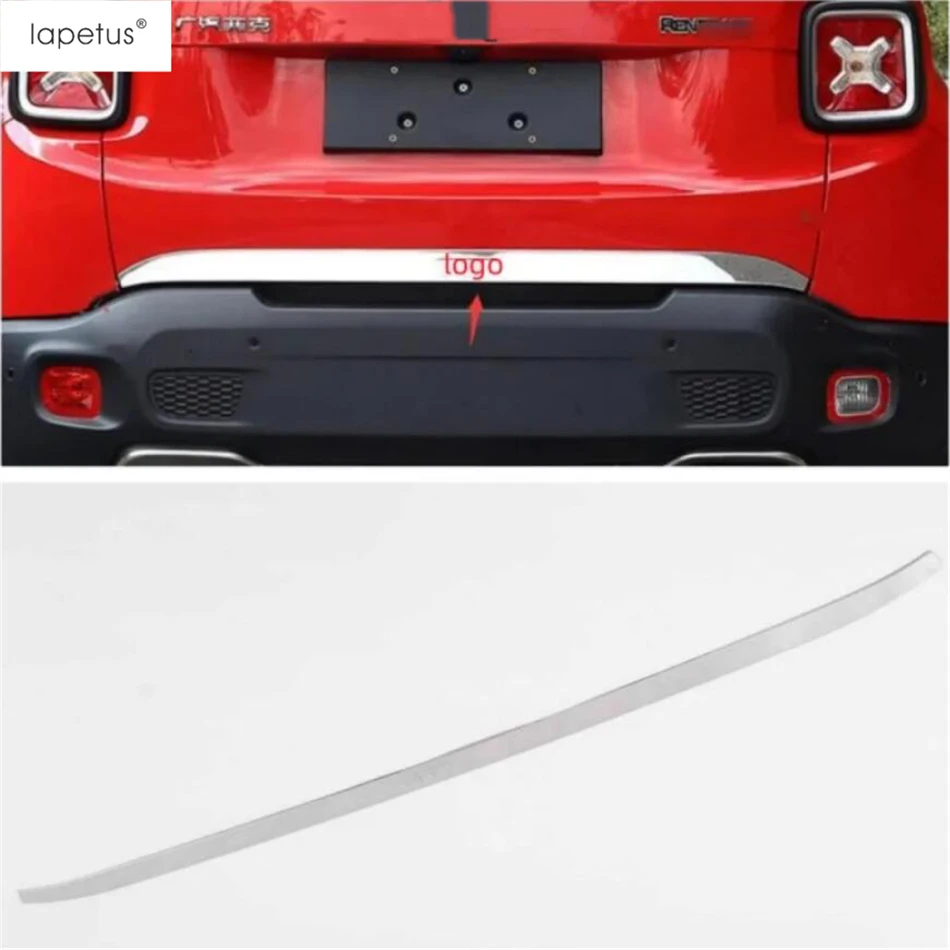 Rear Trunk Tailgate Door Molding Strip Decoration Cover Trim For Jeep Renegade 2015 - 2023 Stainless Steel Accessories Exterior