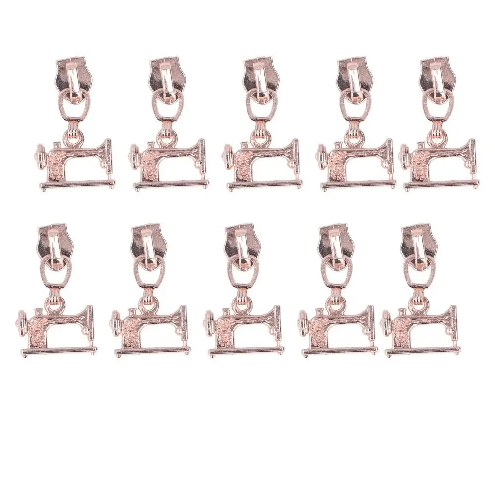 10PCS Durable Zinc Alloy Metal Zipper Pulls Metal Material Multi-Purpose Zipper Pull Heads Zipper Sliders For Clothing