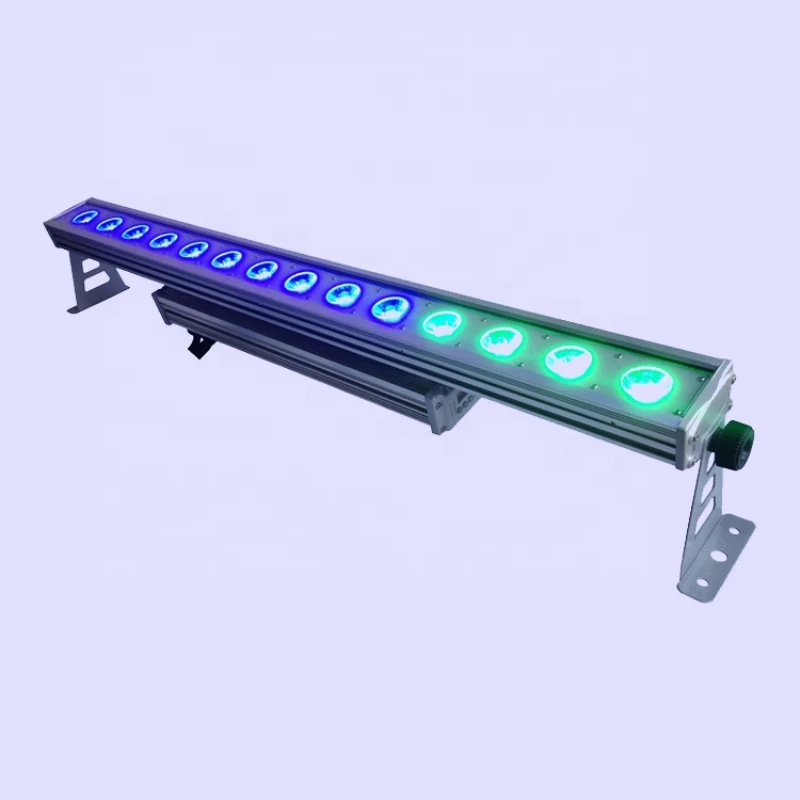 

Building Decorating Wash Effect Flood Strip Bar 14*10W 12W RGBW 4in1 15W RGBWA-UV 6in1 14pcs 18W Waterproof Led Pixel Bar