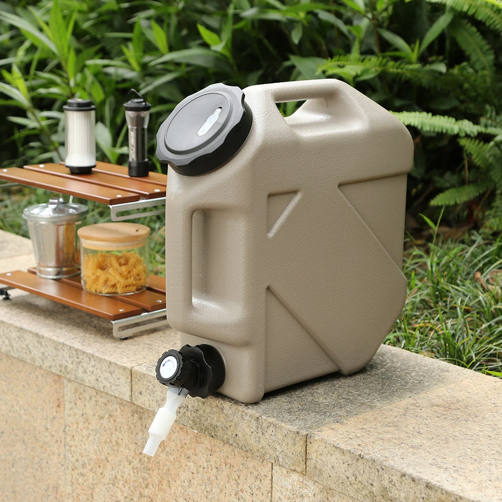 

Outdoor Water Bin 10L Camping Bucket Water Storage Portable Large Capacity with Detachable Faucet No Leakage Camping Equipment