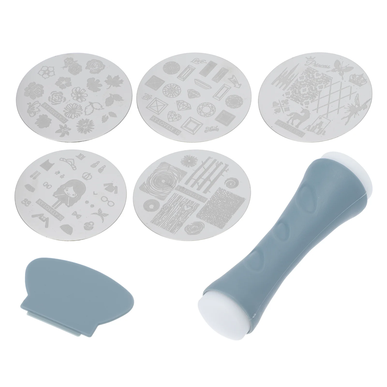 1 مجموعة عيد الميلاد مسمار الفن الطباعة لوحة مسمار ختم الختام مواد عالية الجودة جذابة لافتة للنظر تزيين الأظافر #6