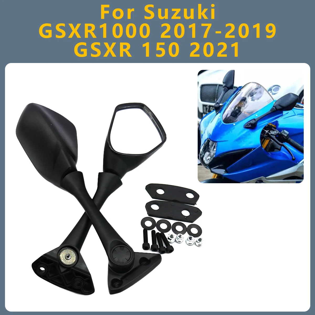 

Motorcycle Side Rear View mirrors accessories For Suzuki GSXR1000 GSXR 1000 GSXR 150 2021 Blind Spot Rearview Mirrors Side
