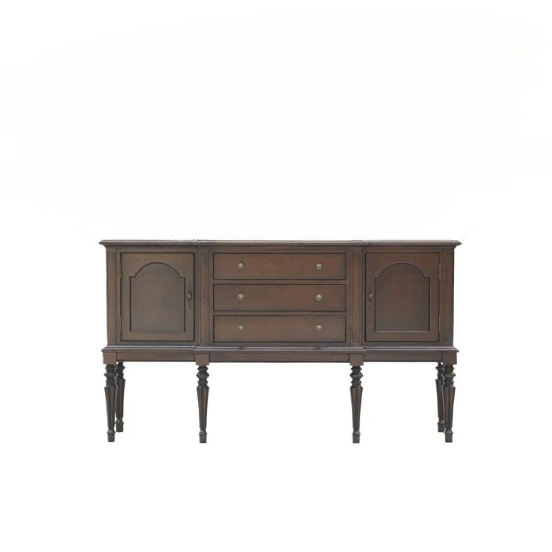 

Side cabinet, chest cabinet, entrance, European-style American all-solid wood furniture, storage, small apartment