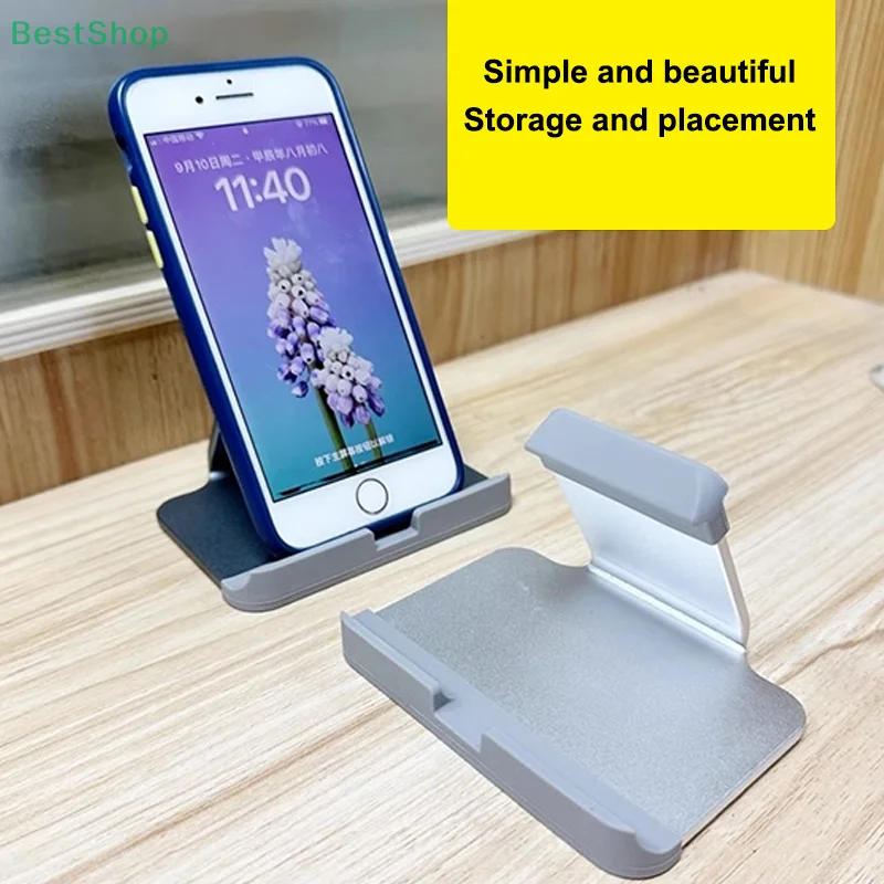 

Metal Desktop Mobile Phone Stand For IPad Smartphone 10 Inch Tablet Desk Holder Portable Bracket Drop-resistant Phone Holder