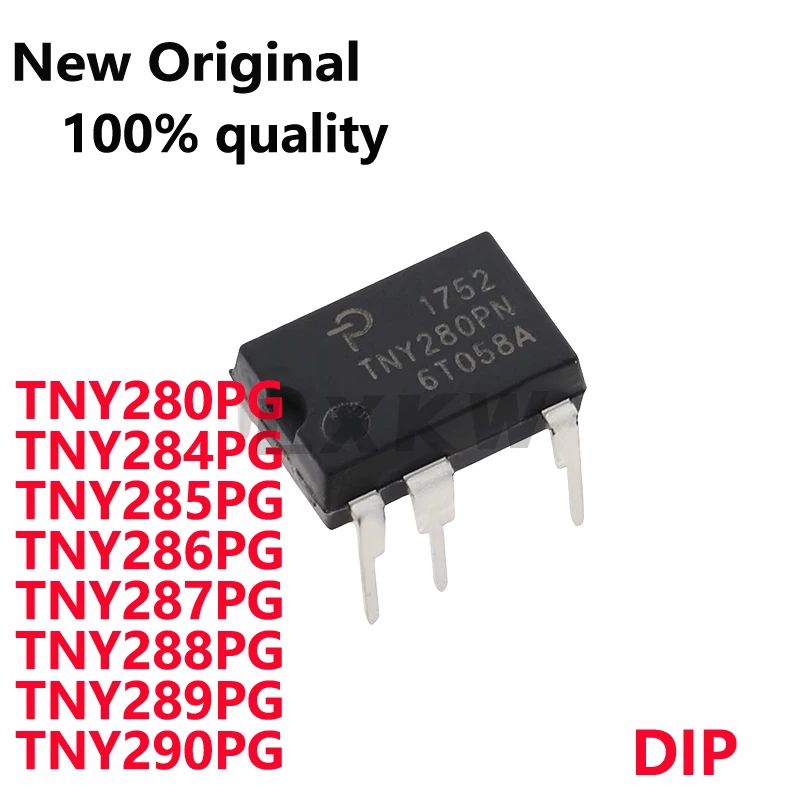 (5piece) New Original TNY280PN TNY284PG TNY285PG TNY286PG TNY287PG TNY288PG TNY289PG TNY290PG DIP Power management chip In Stock