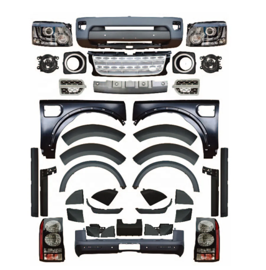 Brand New High Bumper Bodykit Upgrade Facelift for Discovery 3 LR3 Discovery 4 LR4 2014 Screw-On Perfect Fitment