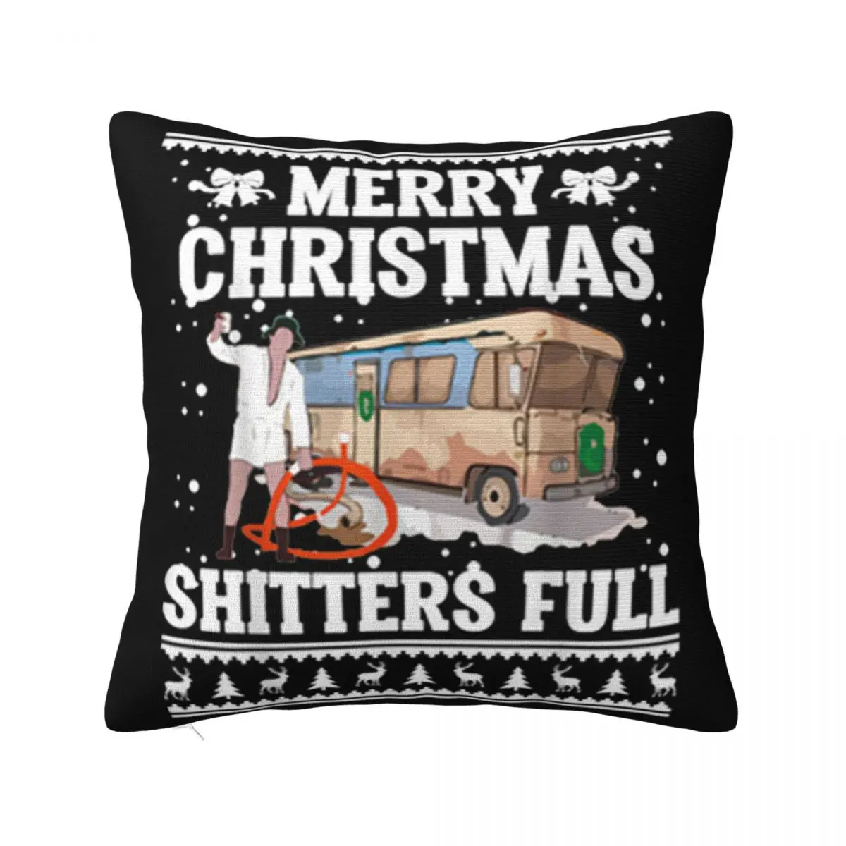 Pretty Merry Christmas Shitters Full Ugly Simple Latest Anime Different Adult Winter Hip Hop Pillow Case