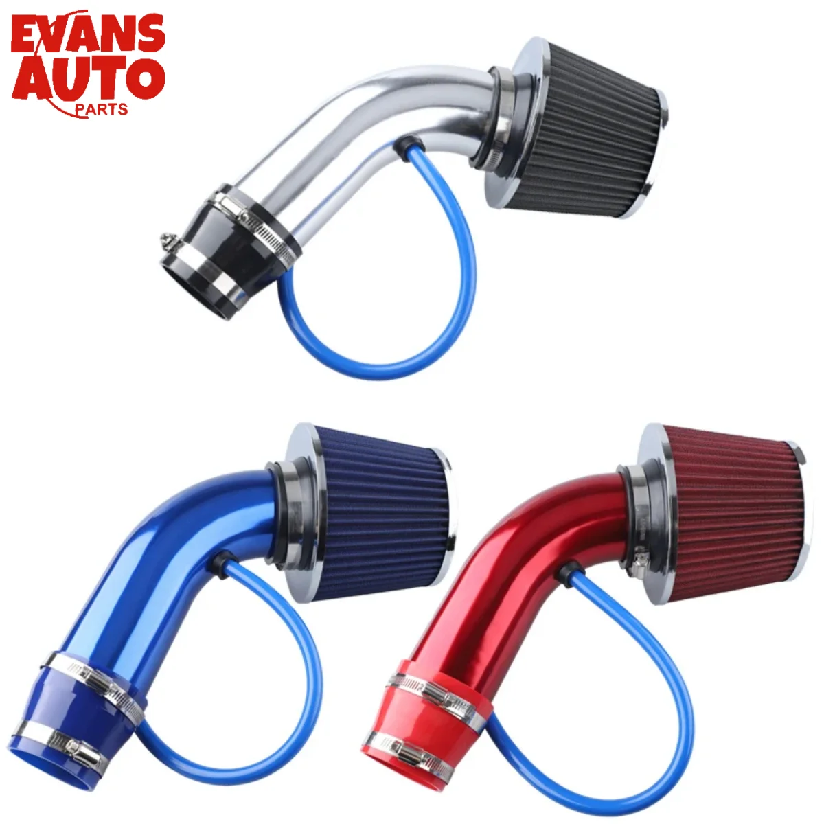 

Cold Air Intake System Filter Induction Kits Universal Car Pipe Power Flow Hose