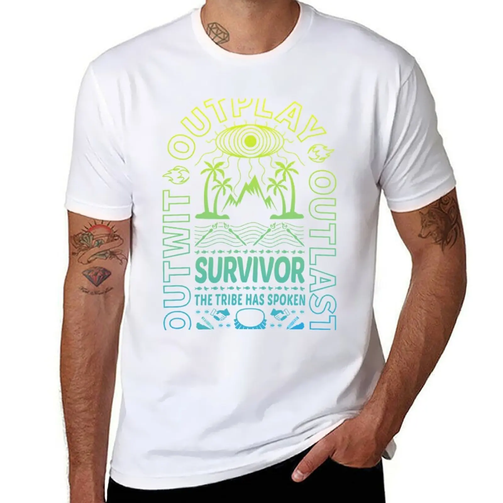 

Neon Retro Survivor T-Shirt T-Shirt cotton t shirts man 100% t shirts with prints T-Shirt