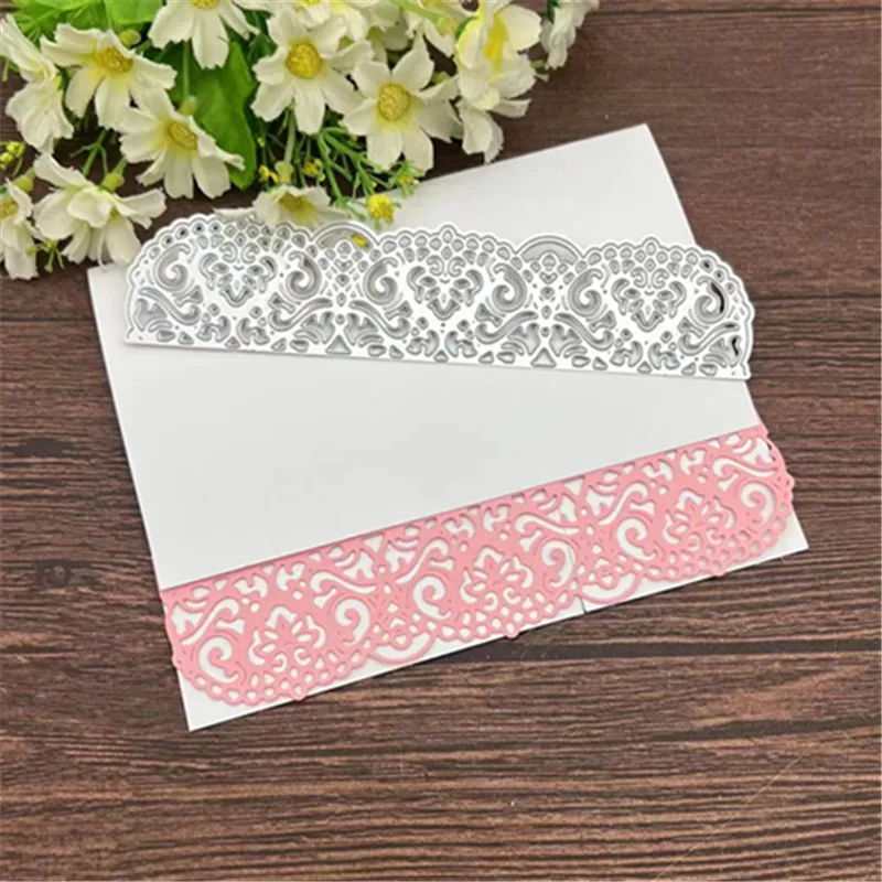 Textured Lace Metal Cutting Dies Diy Scrapbooking Photo Album Decorative Embossing Paper Card Crafts