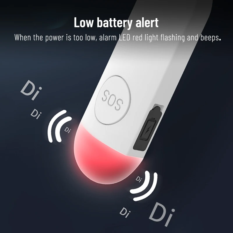 FUERS 130dB Alarm samoobrona z lampką LED dla kobiet dzieci osobiste SOS obrony Alarm bezpieczeństwa breloczek awaryjny