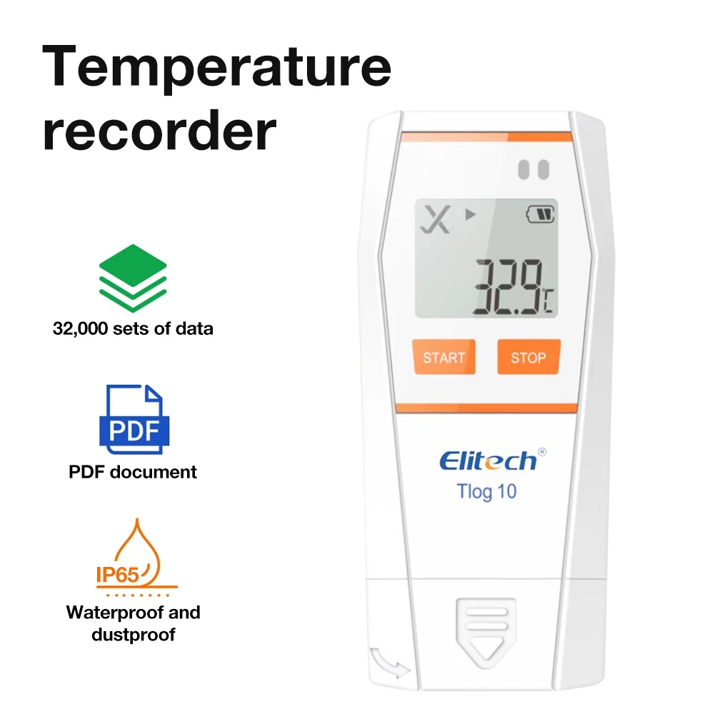Tlog Series USB Repeatable Temperature Recorder LCD Temperature Humidity Data Logger Ultra-low Temp Monitor for Cold-chain Lab