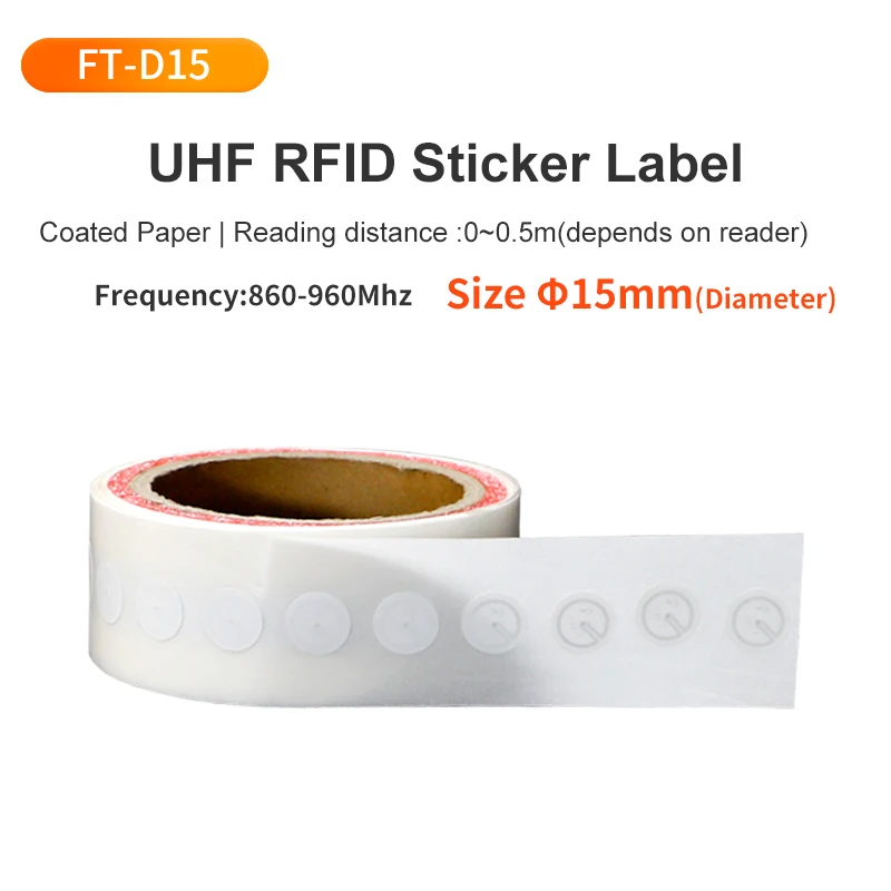 1000 stuks UHF RFID-label 73x20mm Passief stickerpapier Label Tag 860Mhz 960Mhz Lange afstand label voor magazijnbeheer UHF RFID