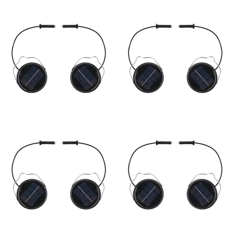 ABXF-8Pack 600Mah Solar Lights Replacement Top For Outdoor Lantern Lights Waterproof For Garden, Yard,DIY Birthday Gifts