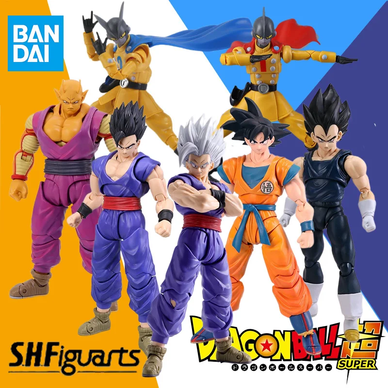 

In Stock Bandai Original SHF Dragon Ball SUPER HERO Gohan goku Anime Action Figure Model Fighter Finished Model Toy Gift for Kid