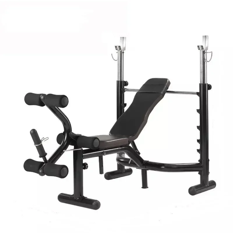 Home Gym Free Weight Equipment Squat Rack Workout Multifunction Adjustable Bench Press