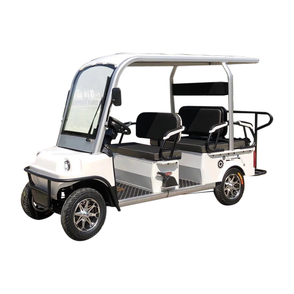 

china cheap price 6 seater four wheel sightseeing scooter car 1200w golf buggy electric club golf cart for hotel travel