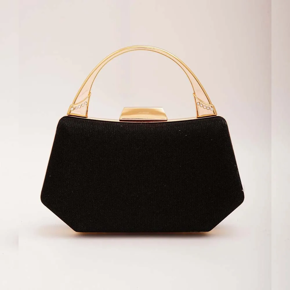 Women's Evening Clutch Bag Party Black Clutch Purse Vintage Velour Exquisite Design Female Wedding Bride Handbag Shoulder Bag