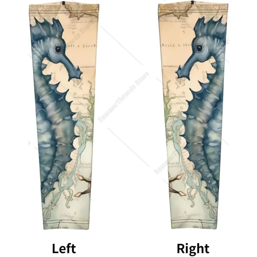 Cactus Floral Cooling Arm Sleeves Cover UV Sun Protection dla kobiet Golfowe rękawy naramienne 1 para