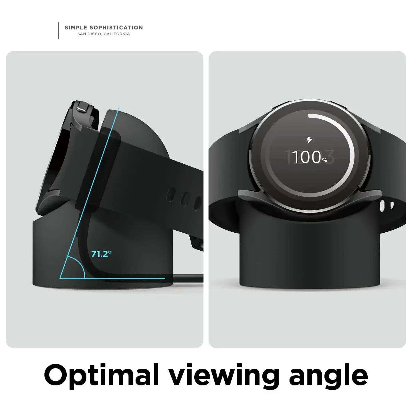 Compatible with Samsung Galaxy Watch 7 6 5 Charger Stand 40 44 46mm Galaxy Watch 5Pro Charger silicone Stand Charging base image 3