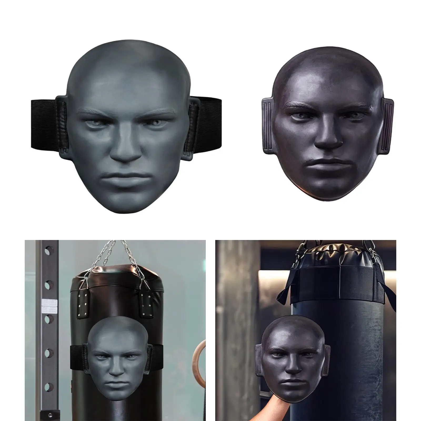 Mask Hand Target Medium Density Silicone Human Head Uppercut Bag Modifier Boxing Training Device for Home Gym Accessories