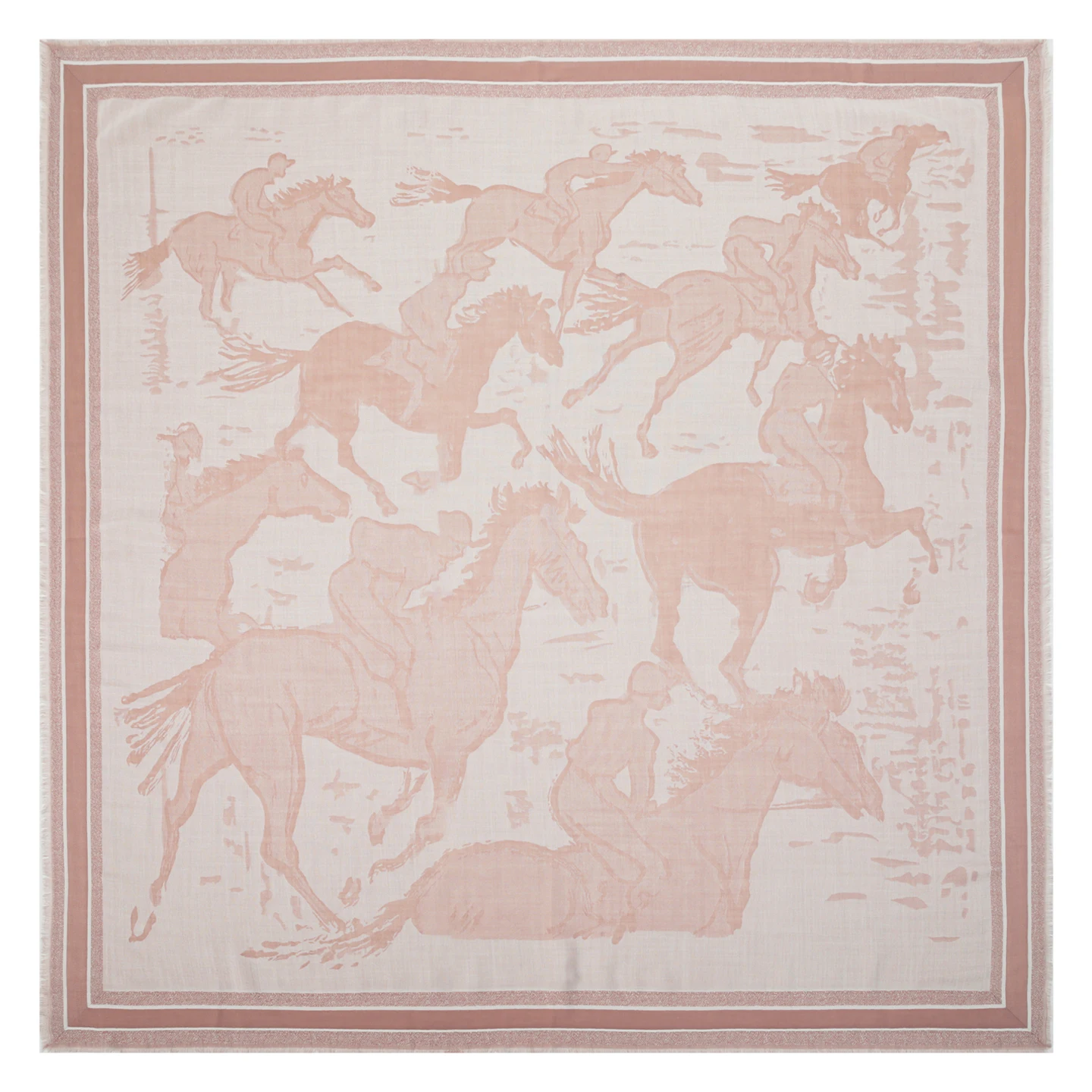 Wool Scarf for Women, High-End Australian Merino Mulberry Silk Shawl, High-Quality Horse Racing Warm Silk Large Square Scarf