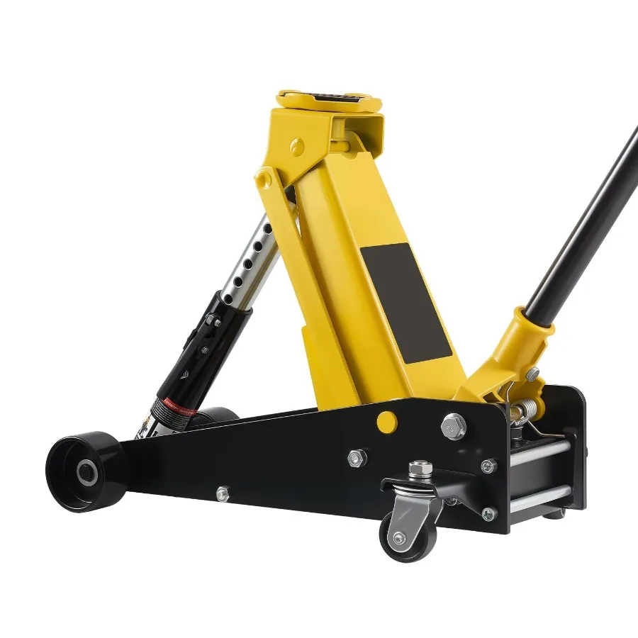 

Низкопрофильный напольный домкрат 3 тонны, стальной гидравлический подъемник для спортивных автомобилей, внедорожников, пикапов, черный, с одним поршнем, быстрый подъем