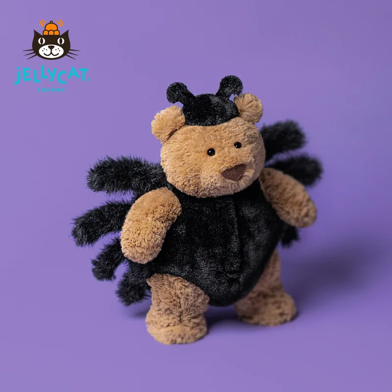 

Мягкая плюшевая игрушка Jellycat Bartholomew Bear Spider 26 см, милый медведь-паук, мягкая кукла, подарок для детей на Хэллоуин или день рождения