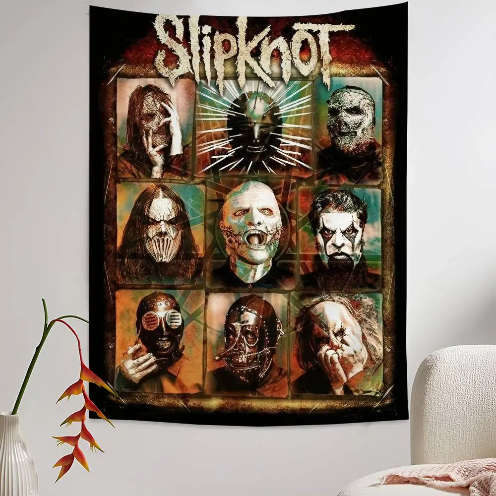 Heavy Metal Rock Slipknot Chart Tapestry Art Science Fiction Room Home Decor Cheap Hippie Wall Hanging