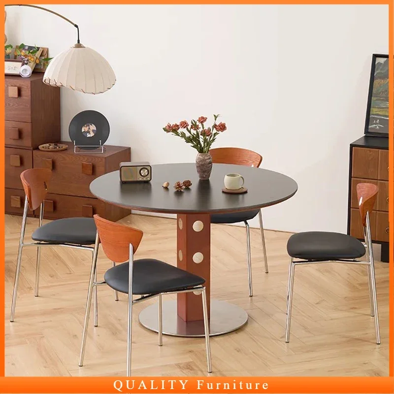 

Круглый боковой обеденный стол для салона, кабинета, скандинавского современного обеденного стола, офисного дизайнера, углового гостиной, бистро, Muebles, коммерческая мебель