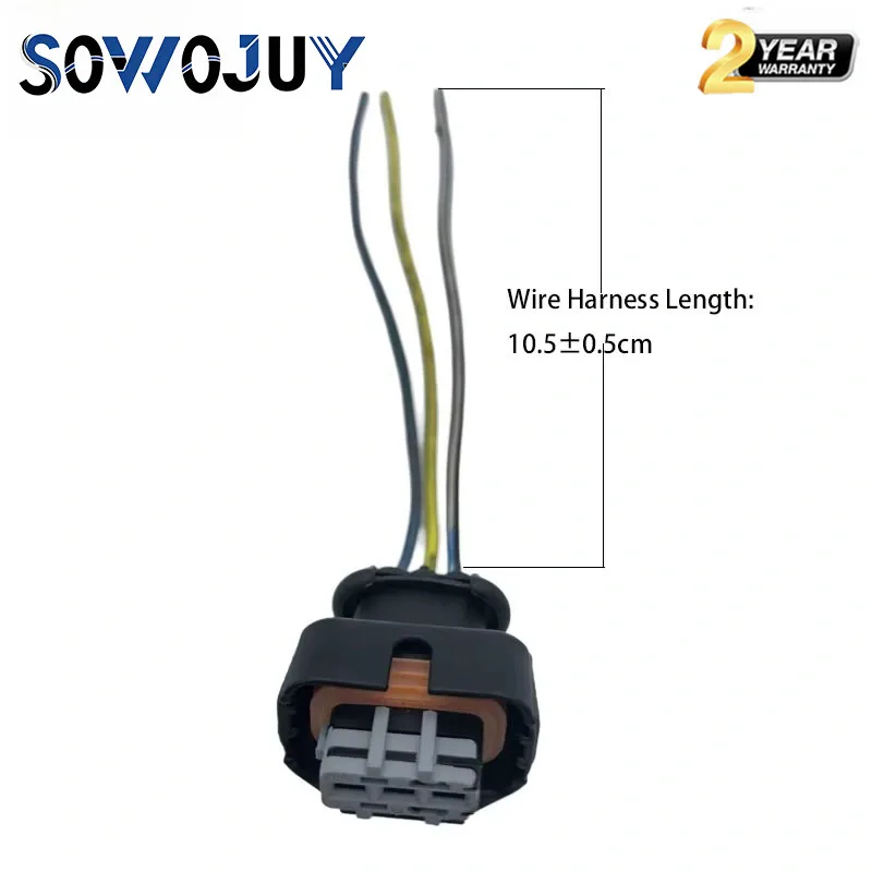 3 Pin Fuel Injector MAP Knock Sensor Connector Plug 1928405523 1928A00517 1928405521 Wire Pigtail Harness For Bosch VW Audi BMW