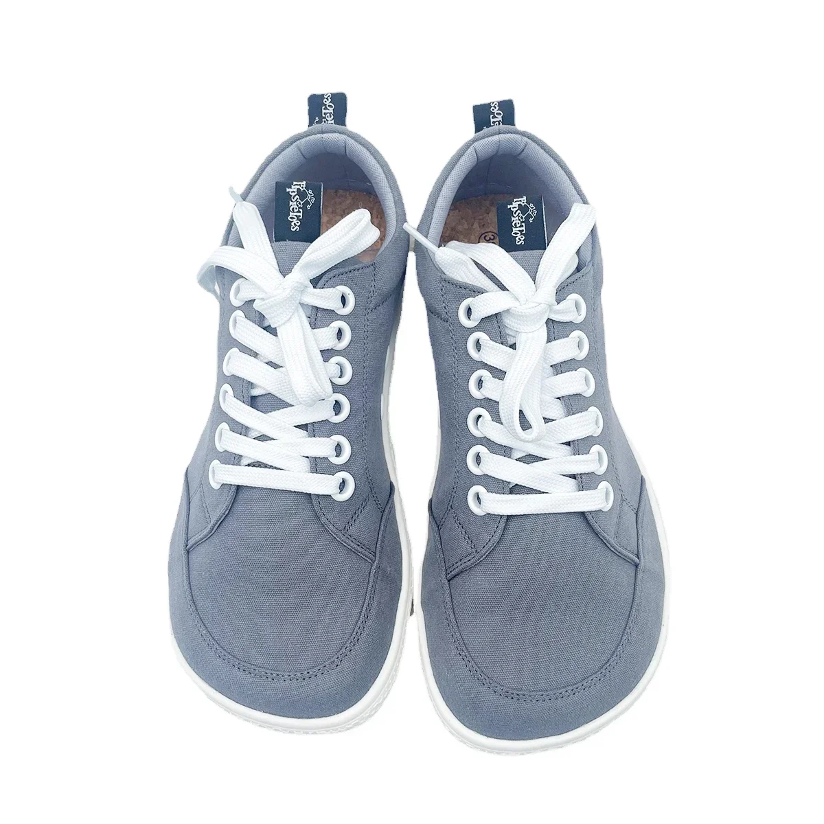 Tipsietoes Zapatillas lona puntera ancha estilo descalzo niños
