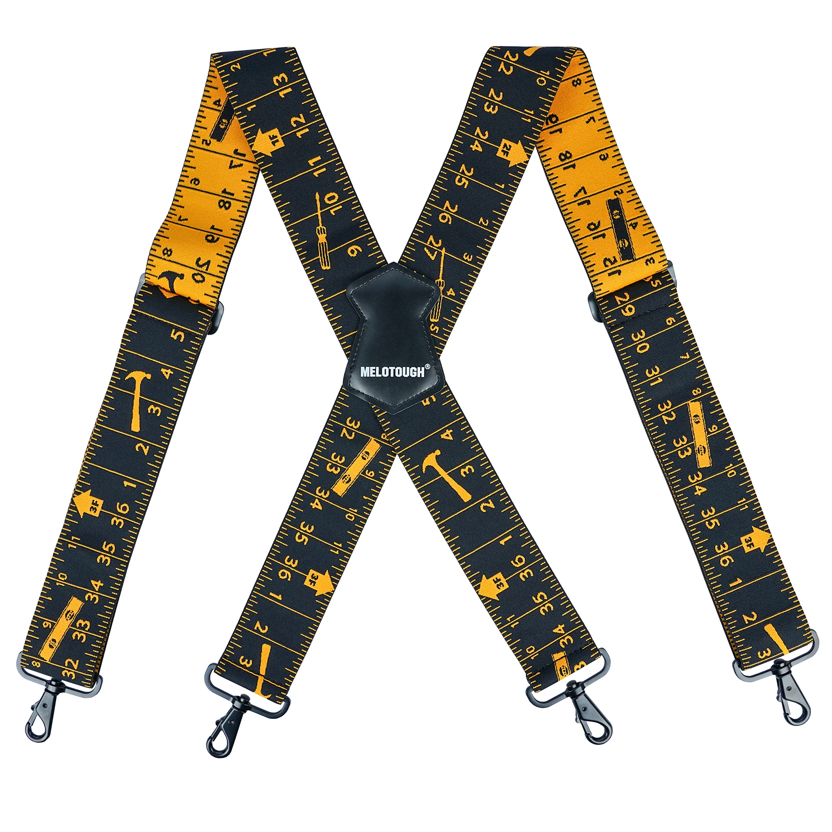 Men's Suspender 1.5/2 Inch Wide Suspenders Full Elastic X Back Suspender with Snap Hooks