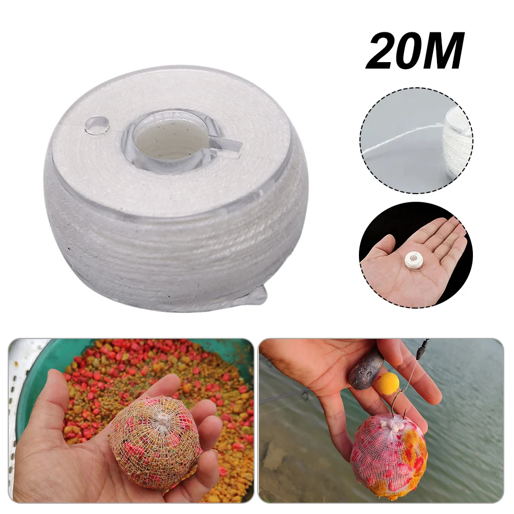 20m/Roll Water Soluble PVA String Carp Fishing 8-Strand Braided Sink Line PVA Thread Boilie Carp Bait Rig Tackle Accessories