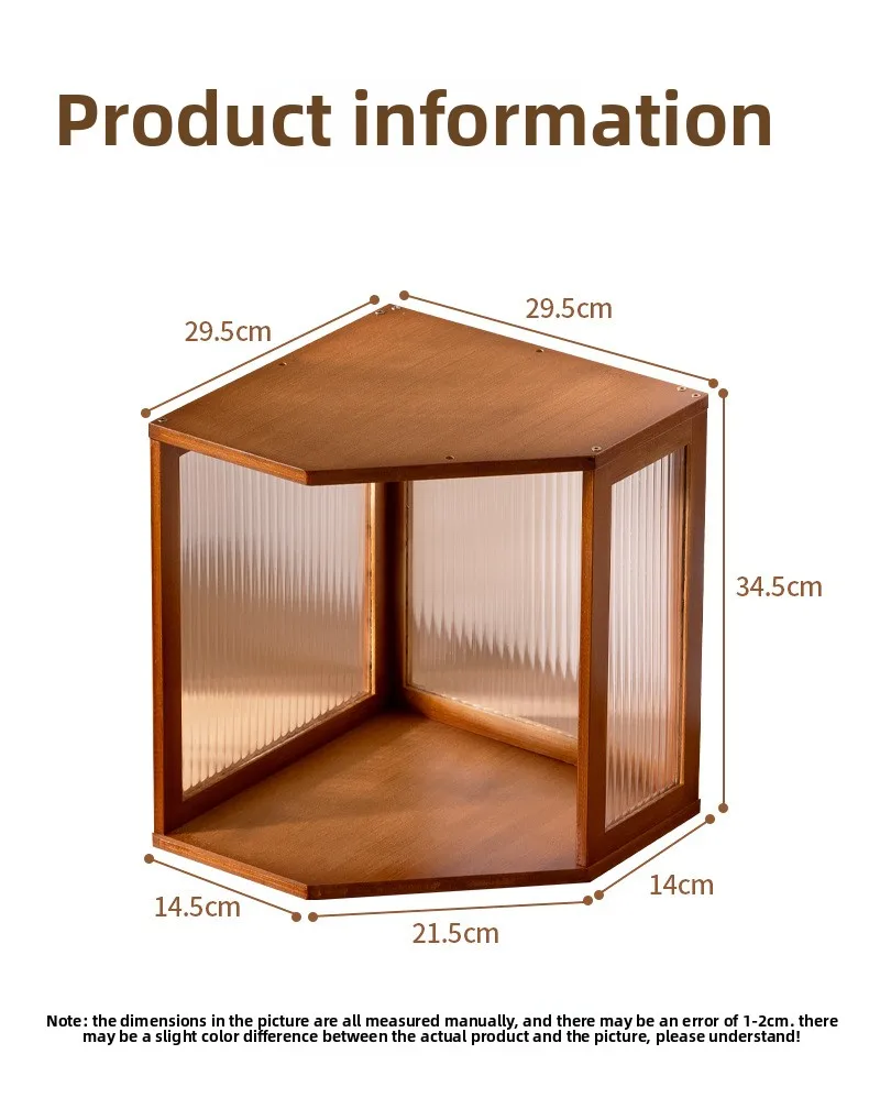 طاولة قهوة الروطان مع زجاج مخدد، طاولة جانبية بسيطة للمساحات الصغيرة، أثاث غرفة المعيشة باللون الأسود وابي سابي، حديث قديم #6